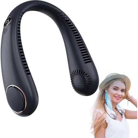 Casque ventilateur Cou Rechargeable USB Sans Lame Mains Libres (1/5)