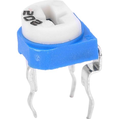65-teiliges Set, 13 Werte, Sortierte einstellbare blaue und weiße Widerstände, 100 Ohm–1 MΩ (1/4)