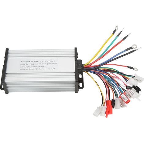 Contrôleur sans balais 48V/60V/72V 600W pour vélos et scooters électriques, à onde sinusoïdale. (1/5)
