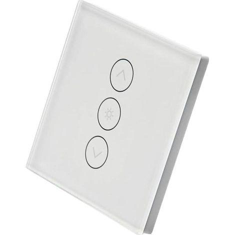 Interrupteur rétroéclairable, WiFi encastrable, Variateur d'intensité, Compatible avec Alexa et Google Home, Remplace votre interrupteur classique, Aucun hub (1/5)