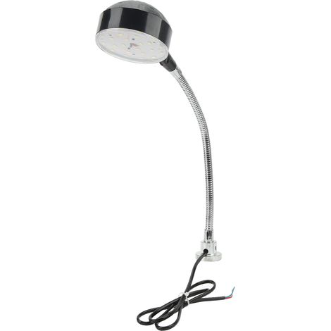 Lampe de travail à socle magnétique ultra lumineuse, col de cygne flexible en acier allié, pour lecture, 24V CC (1/5)