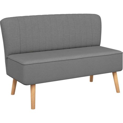 Canapé,Sofa Style Moderne Scandinave pour Salon 117 x 55,5 x 77 cm Tissu Gris clair -Q4094 (1/4)