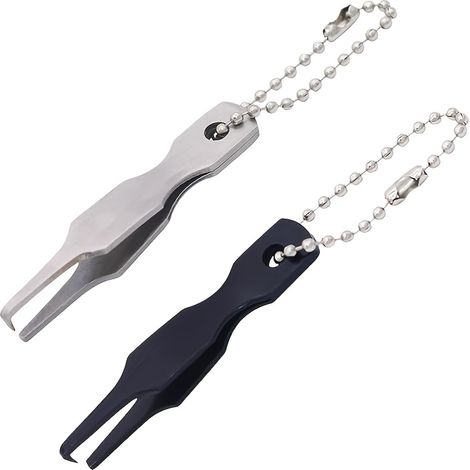 Lot de 2 pinces pour anneaux fendus Pro - Outil d'attache d'appâts sans effort avec mini pinces précises, Ouvre-anneaux fendus durable en acier inoxydable, Idéal pour le montage rapide de lignes de pê (1/5)