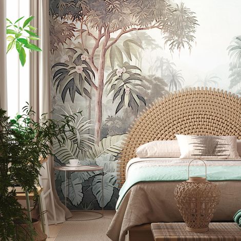 A.S. Creation Livingwalls Fototapete The Wall III 399011 Eine Rolle Ein Motiv 371 x 280 cm Bunt Braun Blau (1/4)