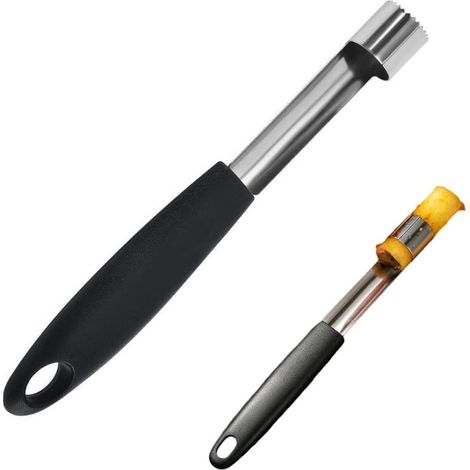 Snocciolatore per mele in acciaio inox, estrattore di torsoli per frutta, snocciolatore professionale per mele con impugnatura antiscivolo (2 pezzi) (1/5)