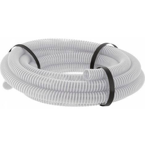 Centrale Brico – Tuyau d'aspiration en PVC armé souple 7 m Ø 32 mm – Conçu pour aspiration et évacuation des liquides – Résistant aux chocs et à l'abrasion