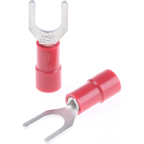 Cosse à fourche à sertir RS PRO Isolé, Rouge 16AWG 1.5mm² 22AWG 0.5mm²