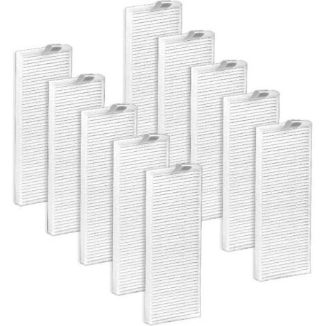 10 - Filtre HEPA - Pièce de Rechange - Compatible Lefant M210 M213 OKP Life K2 K3 - Filtration Poussière Pollen - Pour Aspirateur Robot - Blanc - 8x5cm (1/5)