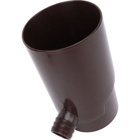 Système de récupération d'eau de pluie 10 cm dévieur de gouttière circulaire performant pour arrosage aquariums brun (1/5)