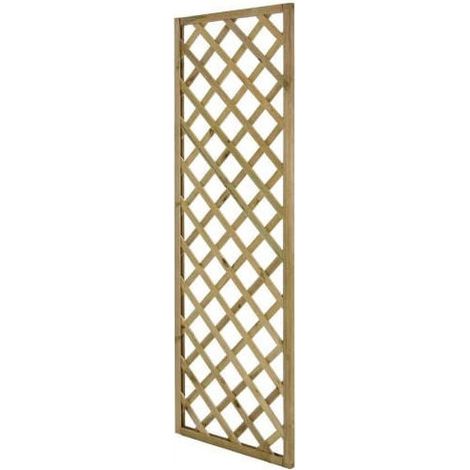 Blinky, Pannello Grigliato Rettangolare in Legno di Pino, 180x60 cm, Impregnato in Autoclave