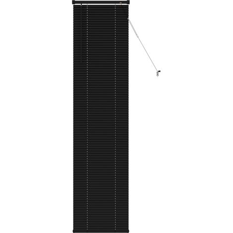 Maison Exclusive - Tenda Veneziana Nero 213 x 60 cm 25 mm PVC