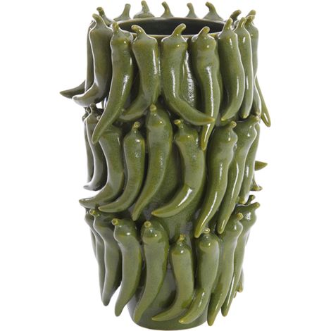 Vaso in ceramica Light & Living PEPPER verde scuro – 26,5x25x39