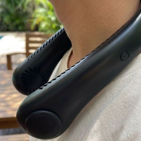 Ventilador de Cuello Recargable USB-C con Tres Niveles (1/4)