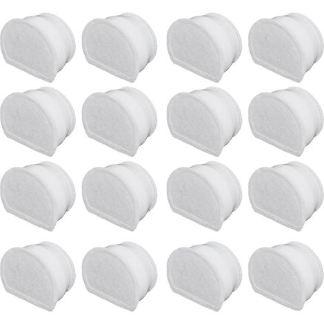 16er-Pack PetSafe Aktivkohlefilter für Drinkwell Keramikbrunnen Avalon/Pagoda (7,5–1,8 L)