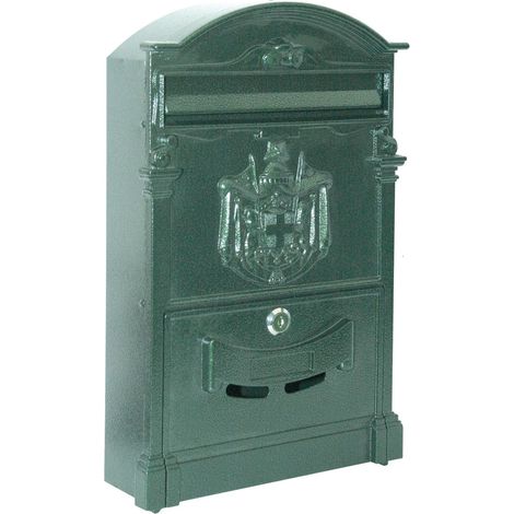 Cassetta postale in alluminio formato rivista 26x9xH41 Villa Italia BRIXO -  green