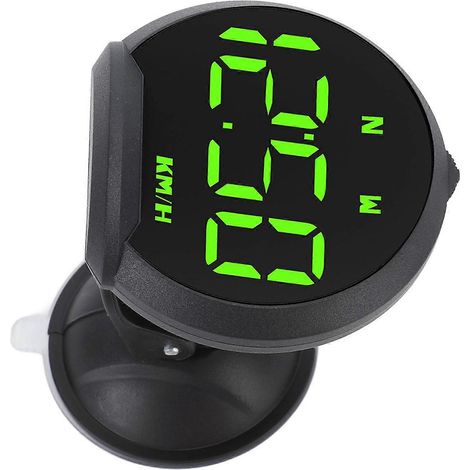 Affichage tête haute GPS (HUD) : vitesse, direction, distance parcourue, alarme de vitesse, écran LED universel multifonction pour GPS (1/5)