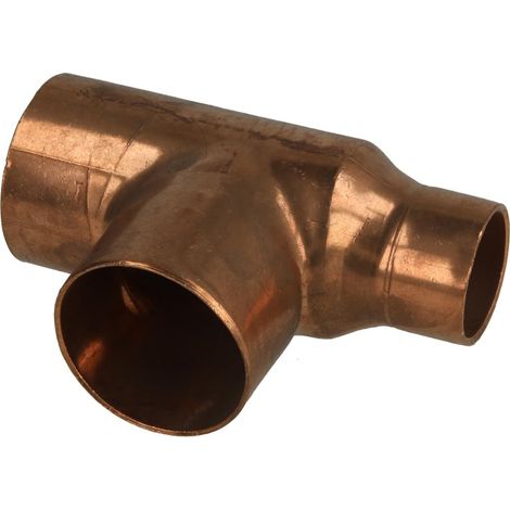 Raccord à braser cuivre té réduit 42 x 42 x 28 mm