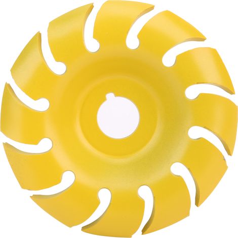 Ortviai Disque de découpe bois jaune 90 mm × 16 mm, 12 dents, acier au manganèse, pour meuleuse angulaire (1/5)