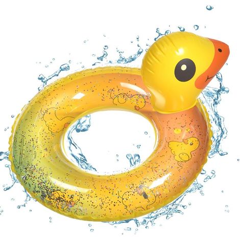 Bouée de Natation Gonflable Le Canard, Cercle Assis de Natation Le Canard, Plage Fun floaties,bouée de pour Enfants, Jouets de Piscine 5-9 Ans (1/5)