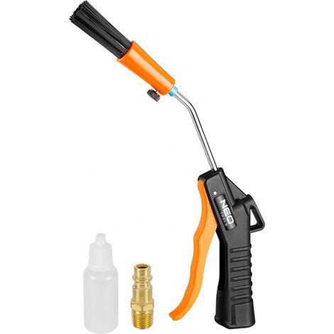 Neo Tools Pistola Sopladora con Cepillo Integrado 10,5 bar