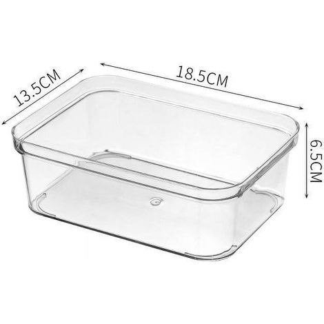 Boîte De Rangement À Tiroir - Boîte De Tri Transparente En PET - Pour Ustensiles De Cuisine, Coupures Et Fournitures De Bureau - 1 Pièce