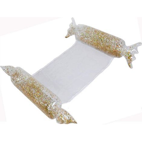 Schwimmhängematte für Erwachsene, aufblasbare Wasserhängematte, Candy Float, Schwimmhängematte, Sommer-Poolhängematte für Erwachsene und Kinder