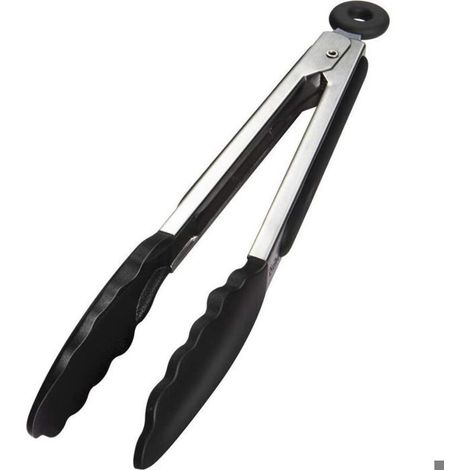 HOXILEELEOPince Cuisine Professionnel, Pince Barbecue en Acier Inoxydable et Silicone Alimentaire, Pince de Cuisine Résistant à la Chaleur- (1/5)