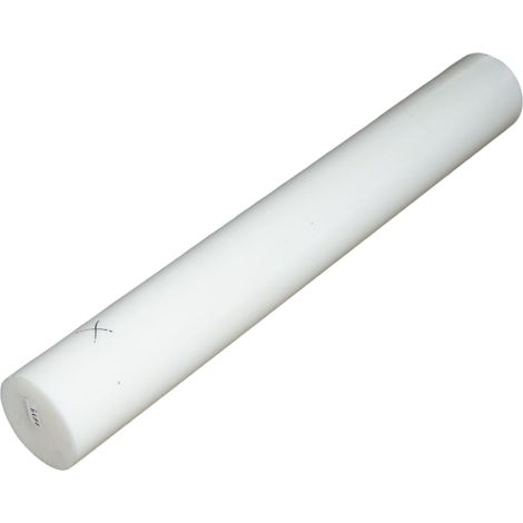 Barra di poliammide, poliossimetilene-poliacetale POM bianca 1000x140mm 23.1 Kg. (1/4)