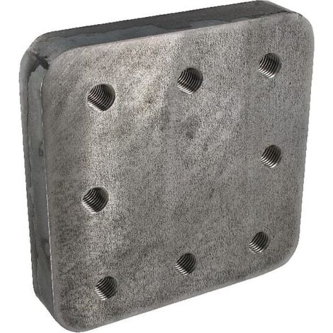 Anschweißplatte 110x100mm 8x M16 BERNHOFER GESENKSCHMIEDE 80000616 (1/2)