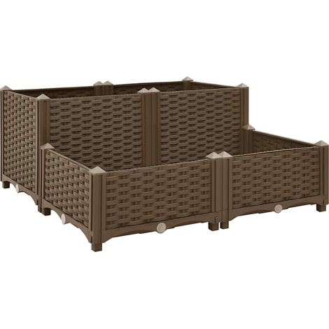 Arriate 80x80x38 cm polipropileno vidaXL