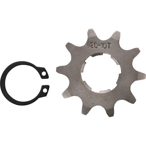 WOOSTAR 420-10 tooth motorcycle/ATV small sprocket with 20mm bore diameter (1/4)