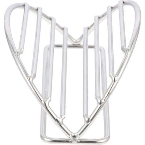 Support à tacos en acier inoxydable pour la maison ou les restaurants-12X7.6cm-Silver (1/4)