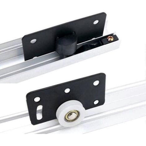Kit de 4 roulettes en nylon pour portes coulissantes — 30 mm — Quincaillerie et accessoires pour armoires robustes (1/2)