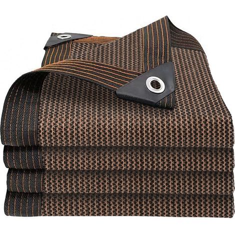 Filet D'ombrage Extérieur, Filet Protection Solaire 80% UV, pour pergola de Jardin voiles d'ombrage, Patio Filet De Protection -2x5m Marron (1/5)