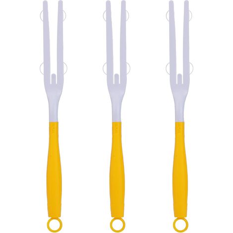 manici per spolverino, prolunghe in plastica rimovibili per manico di scopa per una facile pulizia (giallo)