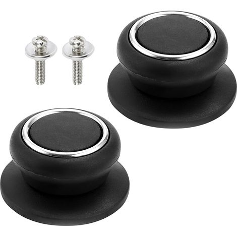 CCYKXA Universal Bakelite and Stainless Steel Lid Knobs, Anti-Scald Replacement Handles for Pot Lids, For Glass Lid Handles, Universal Kitchen Knobs (1/5)