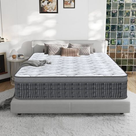 Matelas 160x200 cm,Épaisseur 25 cm.Matelas 160x200 cm Respirant, Emballage Sous Vide, conception ergonomique, contribue à améliorer la qualité du sommeil