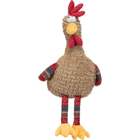 Coq avec son original, en peluche 60 cm