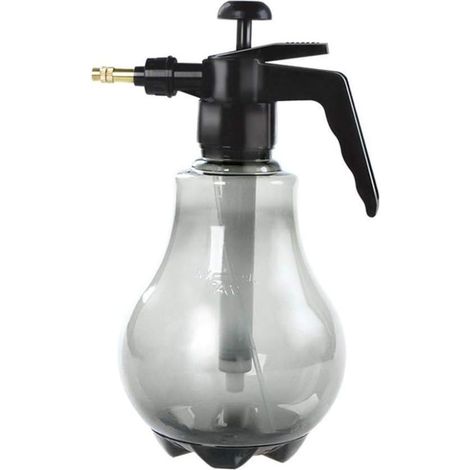 Vaporisateur pneumatique gris pour la maison, les petites fleurs et les plantes, idéal pour le jardin. (1/3)