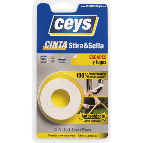 CEYS STIRA & SELLA BLANCO 1,5m x 19mm. 507802 (1/5)