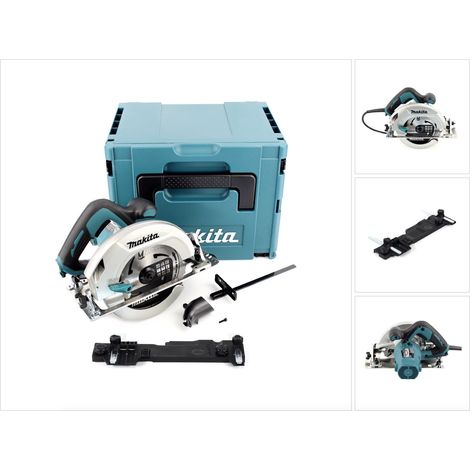 Makita HS 7601 J Sega circolare 1200 W in valigetta Makpac + Lama per sega MForce da 190 mm + Adattatore per binario di guida Makita C