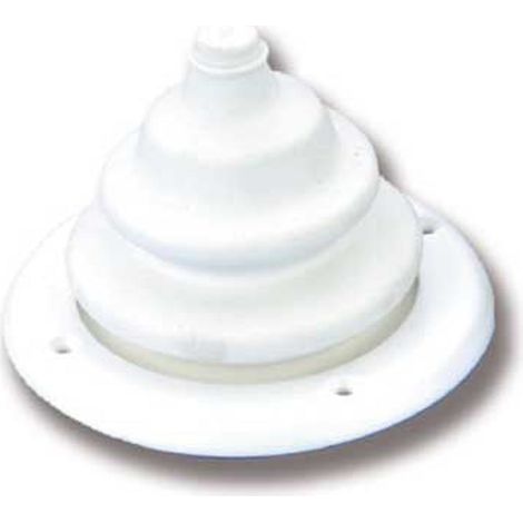 Cuffia colore bianco a soffietto tipo grande