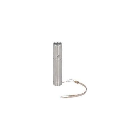 Mini-Taschenlampe aus Edelstahl mit 3 Leuchtmodi, LED-Taschenlampe im Stiftformat für Camping und Notfälle im Freien - Crezuo
