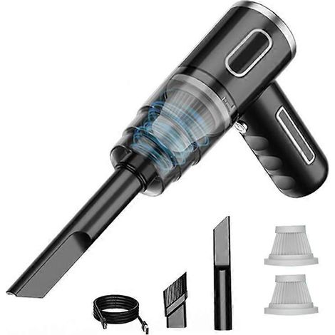 Aspirateur de voiture portable sans fil, aspirateur à main sans fil pour la maison et la voiture, mini aspirateur double usage pour la maison et la voiture (1/5)