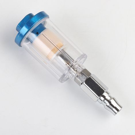 Pistolet à peinture pneumatique – grille de queue noyau cuivre + filtre PF20 – séparateur huile-eau, régulateur pression, petit pistolet (1/5)