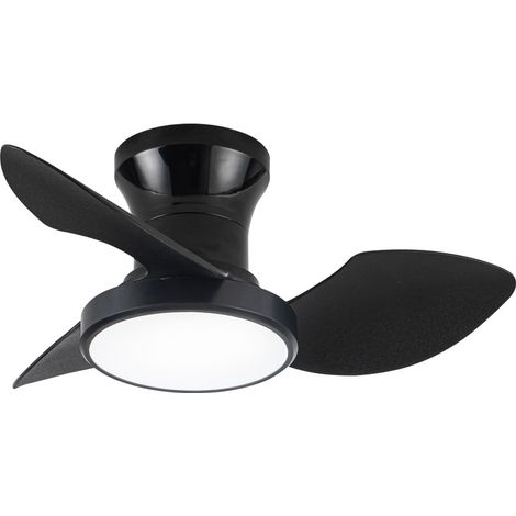 Ventilador de techo LED Reel CCT Dim (20W) Negro (1/5)