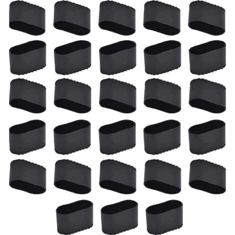 Bouchon pied de chaise en silicone – Lot de 28 pièces – Antidérapant et résistant à l'usure – Compatible avec sols durs et stratifiés