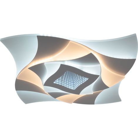NÄVE Plafonnier LED 1408477, 40W, 2600lm, CCT, effet 3D, blanc (1/5)