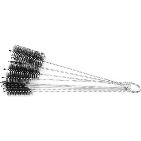 Set mit 10 Reinigungsbürsten für Kaffeemaschinen, Edelstahl und Nylon, Flaschenset (1/5)