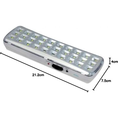 LAMPADA DI EMERGENZA 30 LED SMD BATTERIA AL LITIO ANTIBLACKOUT (1/5)